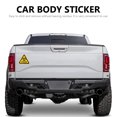 thumbnail image 3 of MasteelfCA 1pc Unique Car Decal Biohazard Car Sticker Aluminum Car Warning Sticker, 3 of 7