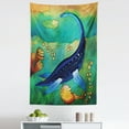 thumbnail image 1 of Dinosaur Tapestry, Wild Sea Creature Plesiosaurus in Its Underwater Habitat, Fabric Wall Hanging Decor for Bedroom Living Room Dorm, 5 Sizes, Jade Green Navy Blue, by Ambesonne, 1 of 1