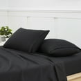 thumbnail image 6 of Pillowcases 2 Pack King Embroidered Super Soft Brushed Microfiber Solid - Black, 6 of 8