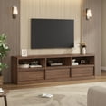 thumbnail image 2 of Roromall 70 inch Modern TV Stand for TVs up to 85", Mid Century Entertainment Center with Storage Drawer, Open Shelves, Wood Media Console for Living Room and Bedroom, 2 of 7