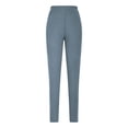 thumbnail image 4 of felwors Fleece Lined Leggings Women Thick Soft High Waisted Black Tummy Control Thermal Warm Velvet Pants for Winter (Sky Blue, L), 4 of 5