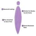 thumbnail image 5 of Djunllk Pre Stretched Braiding Hair - Long Braiding Hair Colorfast Lightweight Synthetic Hair for Braiding, Cosplay, DIY Festival & Party Looks, 26 inch, Purple, 5 of 9