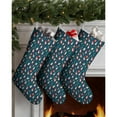 thumbnail image 3 of Christmas Stockings Dark Blue Gnome and Gift Pattern 3 Pack 14.8 Inch, 3 of 5
