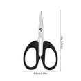 thumbnail image 3 of Heavy Duty Sharp Stainless Steel 2.6x4.7" Scissors - Cutting Scissors for Sheet, Stamp, Craft, Curved Blade Tips - Small, 3 of 6