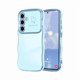 thumbnail image 1 of Chenchen for Samsung Galaxy S24 Plus Case for Women Girls, Cute Wave Frame Curly Shape with Love Heart Camera Protection Cover Luxury Plating Shockproof Phone Case for Galaxy S24 Plus 5G, Baby Blue, 1 of 1