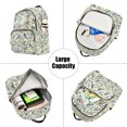 thumbnail image 5 of FORMRS Mini Backpack Purse for Women Quilted Travel Daypack Casual Shoulder Bag, Blue Birds Pattern, 5 of 7