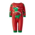 thumbnail image 2 of KOMOO Family Christmas Pjs Matching Sets Print Xmas Long Sleeve Sleepwear Nightwear christmas pajamas, 2 of 8