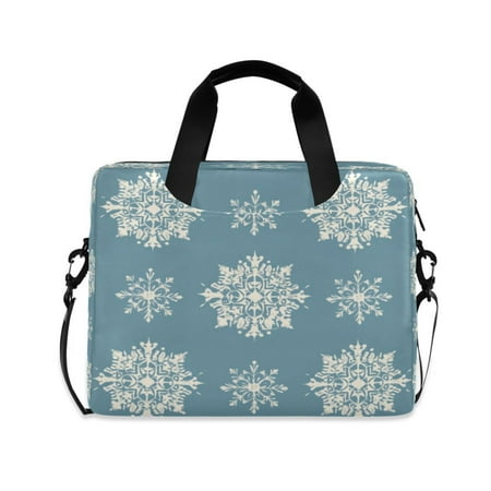 Laptop Bag Laptop Briefcase 15.7 x 3 x 11.8 Inches Laptop Bag Briefcases Laptop Storage Travel Laptop Bag Work Laptop Bag Winter Snowflakes