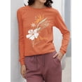 thumbnail image 2 of Pipeline Waveflower Floral Themed Graphic Tee - Long Sleeve Women's, 2 of 4