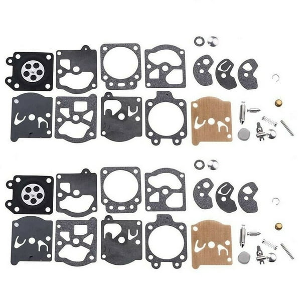 2 Pack Carburetor Rebuild Kit Diaphragm Carb Kit Walbro K10Wat Wa Wt