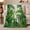 Layered Palms, variant on Tropical palm leaves botanical cream Flannel Blanket for bedroom sunroom living room reading nook Home Decor coastal greenery palm garden art Gift for plant lovers