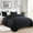 Black, variant on JML Quilt Set King Size 3 Piece,Microfiber Embossed Bedspread Black,92"x104"