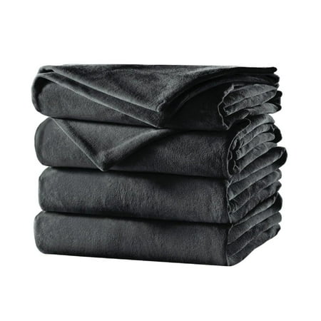 UPC 027045788274 product image for Sunbeam Velvet Plush Twin Heated Blanket, Slate | upcitemdb.com