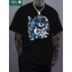 thumbnail image 1 of Bear and Money Fly graphic print, boutique 220g thickened cotton T-shirt, men's fashion casual cotton T-shirt, short-sleeved crewneck T-shirt Tee For Adult, Men, Women, Teen, Teenager, Adolescent, Yo, 1 of 4