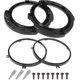 thumbnail image 1 of Juego de anillos de soporte de retención de montaje de faro redondo de 7 pulgadas con anillo de Metal para faro para Jeep Wrangler Jk 2007-2017 negro, 1 of 5