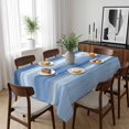 thumbnail image 6 of Navy Blue Grey Table Cloth Waterproof Tablecloths, Abstract Art Oil Painting Blue Ombre Tablecloth Dining Table Cover for Kitchen Party Tabletop Outdoor, Rectangle Tablecloth 60x102 Inch, 6 of 9