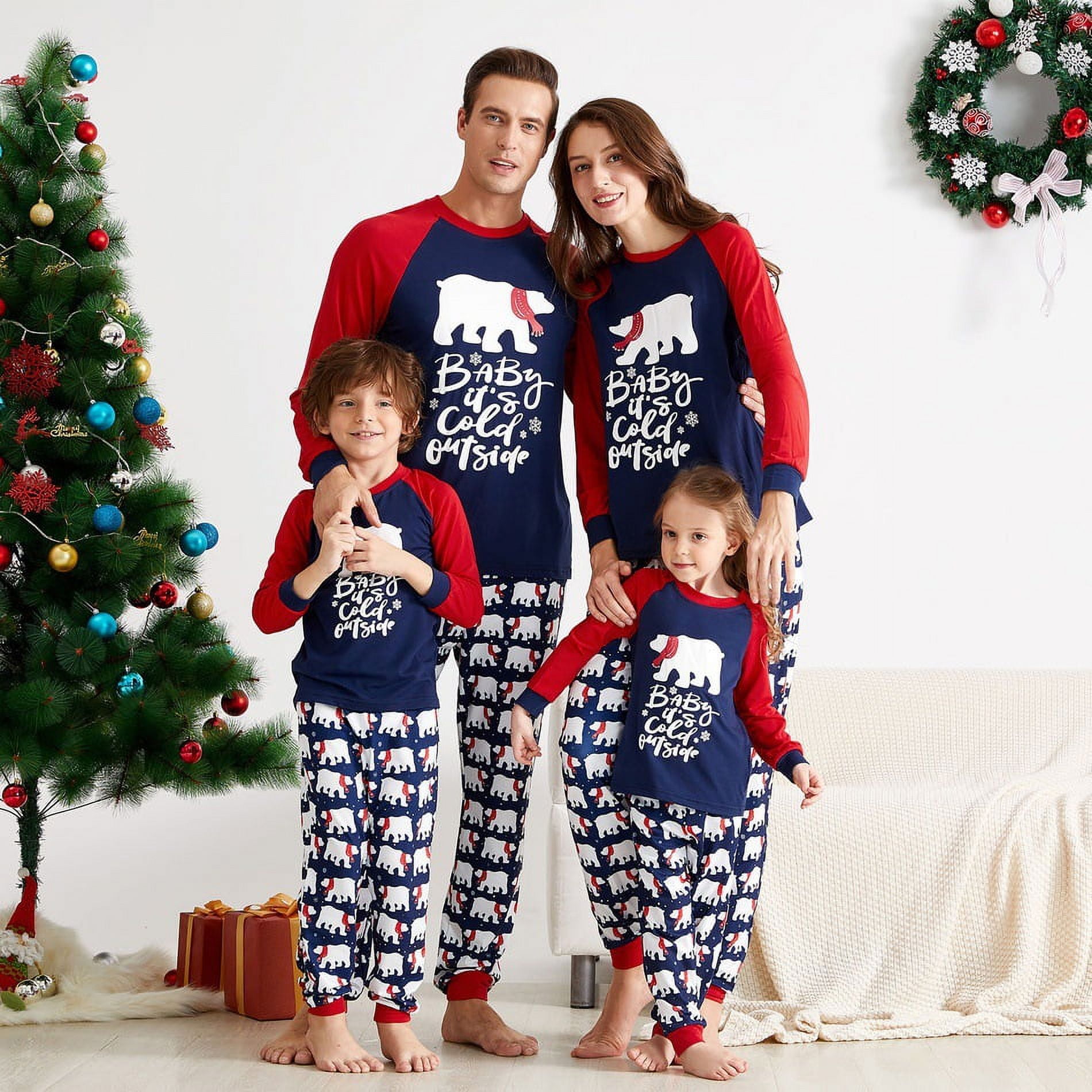 Polar bear christmas pajamas hotsell