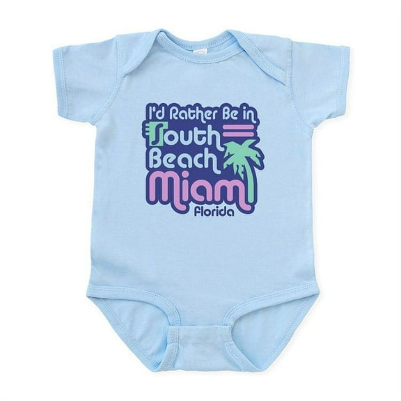 CafePress - Rather Be In South Beach Infant Bodysuit - Baby Light Bodysuit, Size Newborn - 24 Months