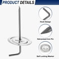 Uxcell 100 Set Insulation Hook Pins 4