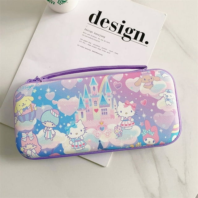 Nintendo Switch Carrying Case, Hard Shell Travel Carrying Box Case for Nintendo Switch with 12 Game Cards Holders, Portable Pouch for Nintendo Switch Console