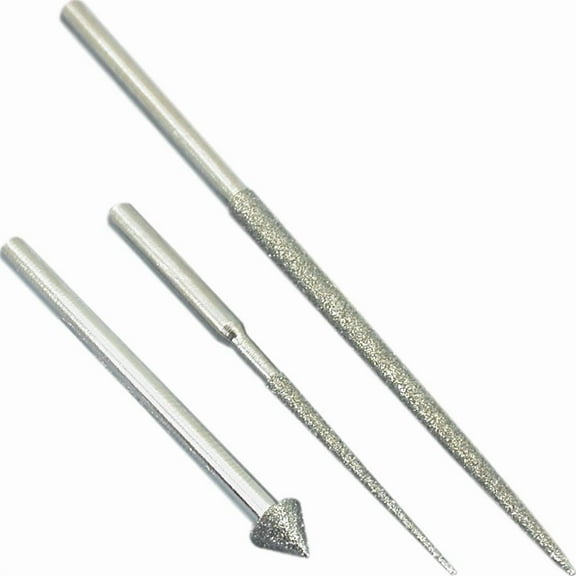 3 Diamond Coated Bead Reamers Jewelers Rotary Tools