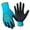 Blue, variant on Qear 3 Pair Pink Gardening Gloves for Women, Textured Latex Rubber Palm Coating, Anti-Slip, Small