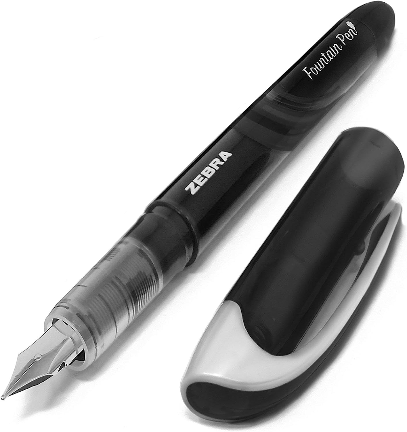 Zebra Fuente - Disposable Fountain Pen - Black Ink - Pack of 12