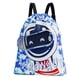 thumbnail image 1 of Bolsa de natación con cordón para niños, de tela Oxford, impermeable, con separación de humedad y secado, bolsa con cordón para niños y niñas, pequeña, astronauta azul océano, 1 of 12