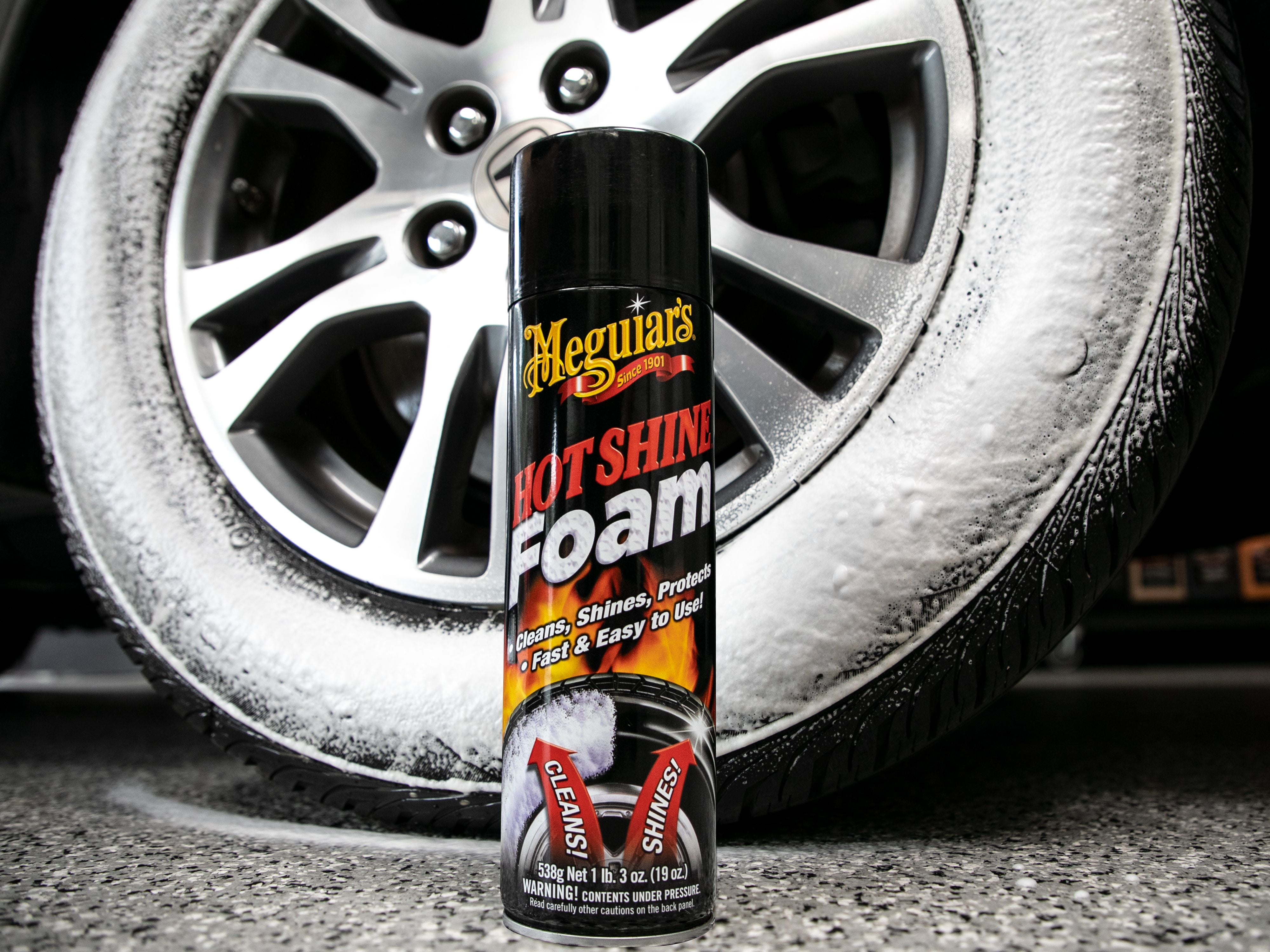 Meguiar's G12024 Hot Shine Tire Spray - 24 Oz Spray Bottle