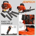 thumbnail image 6 of ORVELDIN Gas Leaf Blower, Backpack Leaf Blower, 52CC 2-Stroke 550 CFM Backpack Blowers Gas Powered, Gas Powered Leaf Blower, Gas Blowers for Lawn Care, Yard, Road Cleaning, 6 of 9