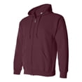 thumbnail image 2 of Heavy Blend Full-Zip Hooded Sweatshirt, XL, Maroon, 2 of 3