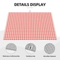 thumbnail image 3 of Yiaed Houndstooth With Red And White Print Highly Absorbent Microfiber Kitchen Counter Mat, Dish Drying Pad for Dishes, Utensils, Pots and Pans, Large 18" x 24", 3 of 7