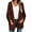 Coffee, variant on Long Sleeve Women's Open Front Batwing Fuzzy Knit Sweaters Chunky Cardigan