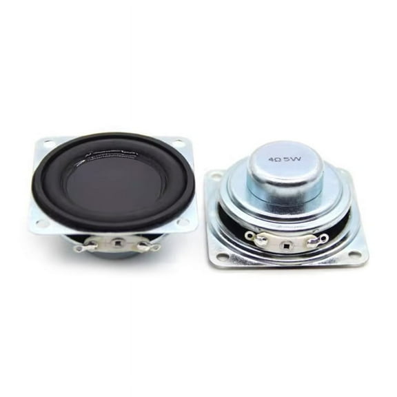 AOOOWER 45MM Full Range Speakers 4 Ohm 5W Enthusiast DIY Flat Arc Rubber HiFi Speaker
