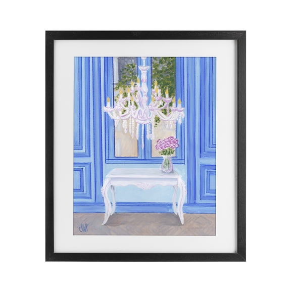 Stupell Industries French Country French Window Architecture Black Framed Print Under Glass, 17 x 21, by Sarah Waldron Kimball