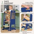 thumbnail image 5 of Toddler Standing Tower, Kids Kitchen Stool Helper 3 Levels Adjustable Height Wooden Toddler Step Stools for Learning New Skills, 5 of 11