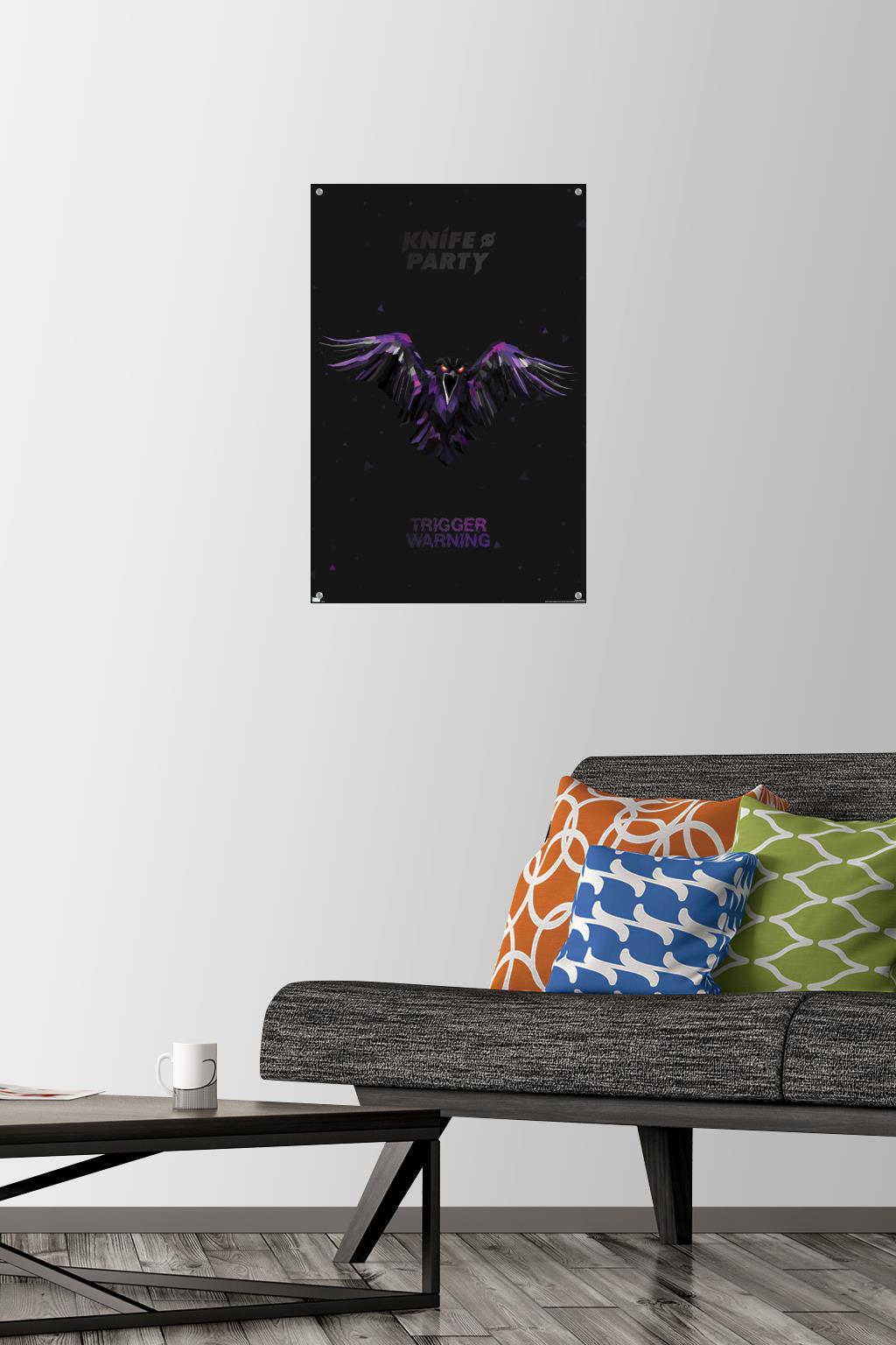 Knife Party - Crow Wall Poster with Pushpins, 14.725" x 22.375"