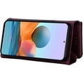 thumbnail image 3 of Wallet Case for Xiaomi Redmi Note 11 4G, Shoulder Crossbody Purse Handbag Neck Strap Lanyard Cover with ID Card Holder Phone Case for Xiaomi Redmi Note 11s 4G/Redmi Note 11 4g XK Wine, 3 of 18