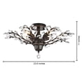 thumbnail image 5 of The Lighting Shop Holly 23.6" Dimmable 4-Light Antique Copper Flush Mount Lights, 5 of 5