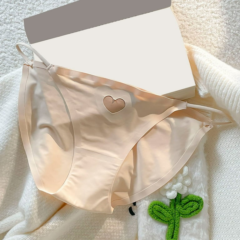 PMUYBHF Womens Thong Underwear Cute Custom Letter Logo Low Waist Striped  Tangas No Show Bikini Custom Thongs Women Underwear Panties Cotton Thong