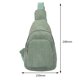 thumbnail image 2 of Bolsa de hombro casual Bolsa de pecho de mujer de pana de color sólido para el trabajo (verde retro) Tmvgtek Para Estrenar, 2 of 8