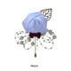 thumbnail image 3 of Advancent Broche elegante y elegante de tela, Pin, declaración de moda con pieza exquisita, ramillete minimalista moderno Kits de decoración para fiestas lejía, 3 of 6