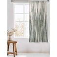 thumbnail image 3 of Sheer Curtains 63 Inch Length, Sage Green Vintage Semi Sheer Curtains Light Filtering Window Treatment, Stripes Painting Retro Abstract Art Privacy Voile Drapes for Living Room Bedroom 52x63 Inch, 3 of 7