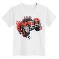 thumbnail image 4 of Gubotare Tshirt Boys Boys Dinosaur Short Sleeve Shirts Toddler Car Excavator Cotton T Shirts Summer Graphic Tee Top Clothes for Kids Sizes 11-12T (White,11-12 Years), 4 of 4