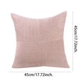 thumbnail image 2 of 18x18 Inch Corduroy Throw Pillow Covers Decorative Cushion Cases Soft Textured Farmhouse Boho Pillow Shams for Sofa Couch Living Room Bedroom Home Decor Modern Nordic Style, 2 of 4