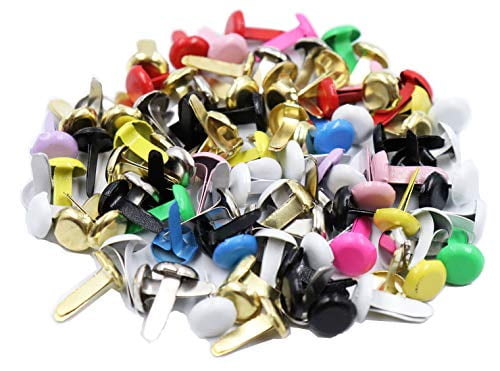 Milisten 50 Pcs Mini Brads Multi Color Small Round Metal Paper Fasteners Decorative Pearl Brads for Art Scrapbooking Crafting DIY Milisten 50 Pcs Mini Brads Multi Color Small Round Metal Paper Fasteners Decorative Pearl Brads for Art Scrapbooking Crafting DIY