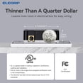 thumbnail image 3 of ELEGRP Digital Dimmer Light Switch for 300W Dimmable LED/CFL and 600W Incandescent/Halogen, LED Slide Dimmer Light Switch, Single Pole/3-Way, Wall Plate Included, Matte White,, 3 of 6