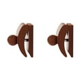 thumbnail image 2 of RotHome Quilt Hangers for Wall Hangings 4 Wooden Blanket Holder Clamps Tapestry Clips for Carpet Rug Display Wall Blanket Holder Brown Tapestry Hanger, 2 of 8