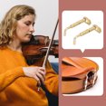 thumbnail image 1 of STRANDCHIC 2Pcs Violin Chinrest Screws Metal Clamp Screws Rustproof Golden Instrument Parts, 1 of 7