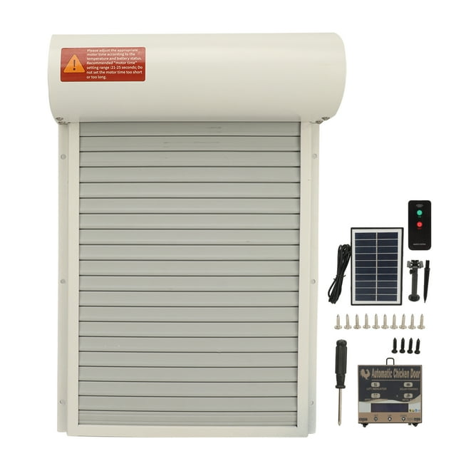 <p>Automatic Chicken Coop Door, Button Programming Timer Mode Light Sensor Auto Chicken Coop Door Opener With Remote Control For Farm</p>